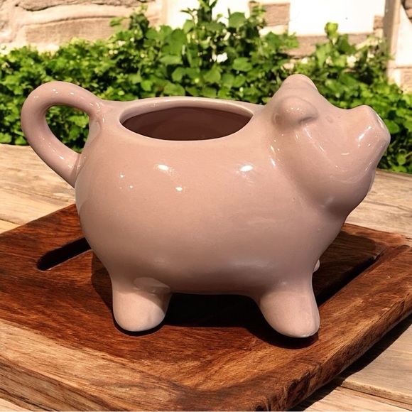 Rae Dunn "OINK" Pink Piglet Creamer - Picture 3 of 6